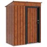 Metal Garden Shed ,Brown137 x 81 x 180 cm Image 2