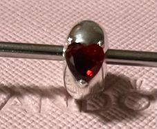 Pandora Red Heart Clip - Brand New