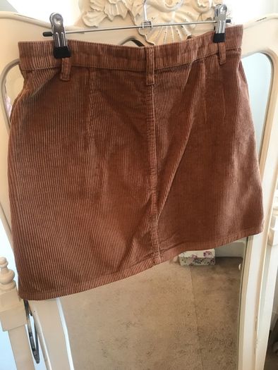 Beautiful Tan Cord Button Through Mini size 38