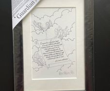 Anna Nielsen print - Guardian Angle - framed
