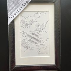Anna Nielsen print - Guardian Angle - framed