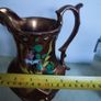 Antique large Copper Lustre Staffordshire Pottery Image 4