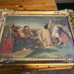 Painting Jesus appears to the people