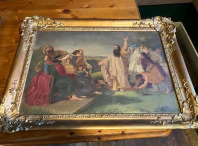 Painting Jesus appears to the people