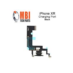 iPhone XR 6.1 Replacement Charging Port Dock Connector Flex Cable Mic Black