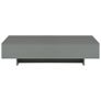 Coffee Table High Gloss Grey 115x55x31 cm MDF Image 3