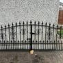 Galvanised Steel Black Entrance Gate Image 2