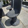Solid Concrete Garden Dining Set Image 5