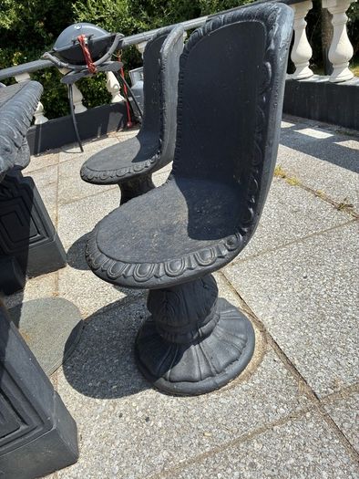 Solid Concrete Garden Dining Set
