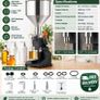 Manual Paste & Liquid Filling Machine 5 to 100ml 11.5L Stainless Steel Bottle Filler Image 3