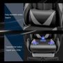 Gaming Chair Ergonomic Computer Chair Office Chair Desk Swivel Chair Adjustable Reclining Footrest Cushion Grey New! Image 7
