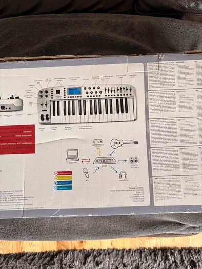 Maudio ozonic midi FireWire keyboard interface and controller