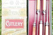 Antique Bone Handle Knives in Original Box Collectable