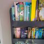 Navy dark grey kids book shelf case Image 2