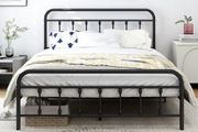 King Size Bed Frame with Headboard and Footboard/Under Bed Storage