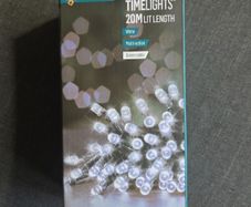 Premier Christmas lights 200 battery operated white