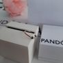 New pandora genuine rose gold green ring Image 6