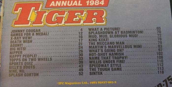 Tiger Annual 1984