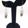 Vintage Sterling Silver And Garnet Earrings Image 9