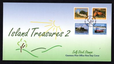 1998 Guernsey Island Treasures (2nd Series) Self-adhesive Commemorative Stamps First Day Cover (FDC)