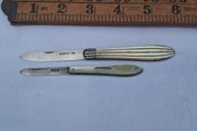 2 X John Yeomans Cowlishaw Sterling Silver Fruit Knives