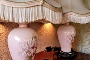 Pair of beautiful hand painted lamps