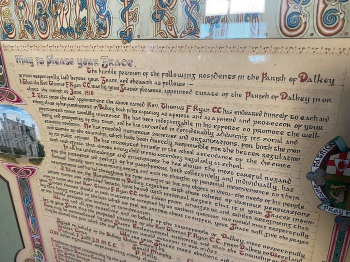 Illuminated Address Petition to Archbishop of Dublin by Alice O'Carolan