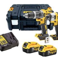 DeWalt DCK266P2 18V 2 x 5.0Ah XR Brushless Combi and Impact Kit