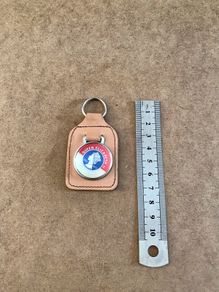 Vintage Queen Elizabeth II Silver Jubilee keyring