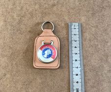 Vintage Queen Elizabeth II Silver Jubilee keyring