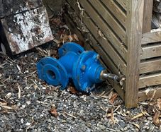 Cast iron sluice valve/water main