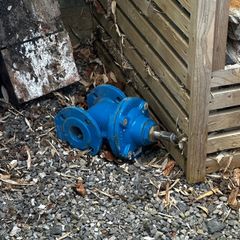 Cast iron sluice valve/water main