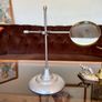 Nautical Decorative Magnifying Glass With Adjustable Stand Desktop Brass Detail Image 3