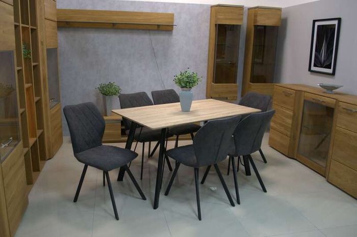 Cappuccino Stitch Dining Chair  Beige Chenille