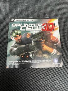 Splinter Cell 3D Manual / Instructions (no game)