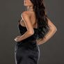 mini dress ,golden beige ,black size 8 10 12 Image 5