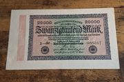 German Empire, 20000 Mark 1923 Banknote, 20 February 1923, almost uncirculated - free standard postage