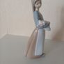 Vintage Lladro Girl with Pig Image 2