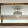 Ornate antique overmantel mirror Image 2