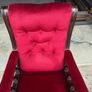 Antique Mahogany Framed Arm Chair Image 2
