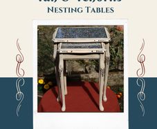 Tan & Tendrils Vintage Nesting Tables (Upcycled)