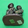 Genesis Fine Arts W1 Puppy Love Boy & Girl Bronze Figurine Ornament Image 8