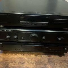 Cambridge audio integrated amplifier, SANSUI tuner/radio and Sony CD player