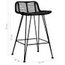 Bar Chairs 2 pcs Black Rattan Image 7