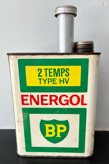 Vintage BP 2 Stroke Oil Tin
