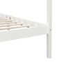 Canopy Bed Frame with 2 Drawers White Solid Pine Wood 100x200cm Image 6