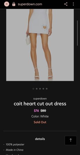 Superdown Revolve White Mini Dress With Cutout