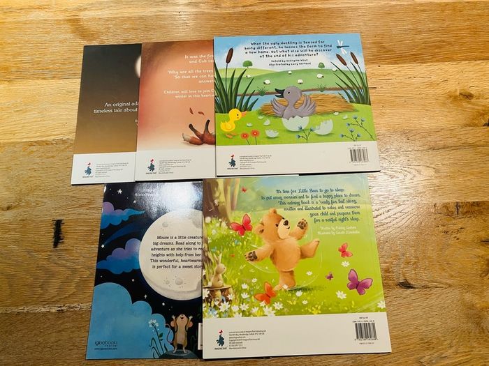 Kids Bedtime Story Books x5 - Velveteen Rabbit, Ugly Duckling & More