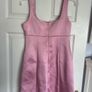 Pink Satin Dress Image 3