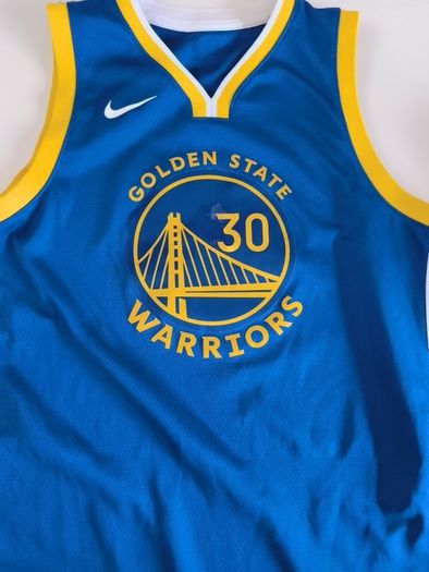 Nike Golden State Warriors Stephen Curry No. 30 Round Neck Basketball Vest Men